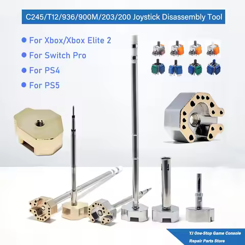 T12 C245 936/900M 203/200 Heating Core Removable Joystick Soldering Iron Tip Xbox PS4 PS5 Switch Pro