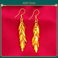 ASIX GOLD Original Gold 916 Women Earrings Elegant Charming Drop Earrings Wedding Jewelry Earrings f