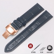 Suitable for Seiko Watch Strap Genuine Leather Cowhide Original Butterfly Buckle Water Ghost No. 5 Canned Abalone Men Women Bracelet