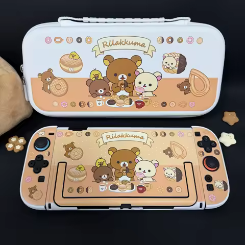 Rilakkuma Nintendo Switch Protective Case Split Type Cute Rilakkuma Pattern Original Design for NS C