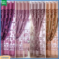 canaan|  Sheer Floral Voile Tulle Rod Pocket Curtain Door Window Curtain Drape Valance