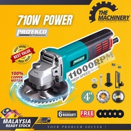 PRO' EKCO EK-AG060 710W 4 Inch Angle Grinder Cutter 220V 100mm  PURE COPPER Grinding Cutting Machine