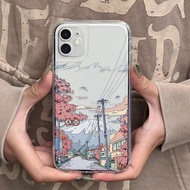 Clear Photo frame case for iphone 15 pro max 14 11 13 12 7Plus X XS Max fashion Cartoon ins painting cover