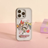 飛天小女警愛心旋轉極光霧透MagSafe iPhone手機殼