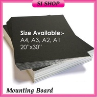 [Large Size 5pcs] Mounting Board | Modeling Board | Black Board White Board | Student Board | Hitam 