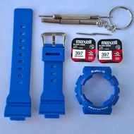 Baby G BA110 BA111 BA112 BA120 BA130 Strap Bezel Replacement Watch Accessories Matte Blue