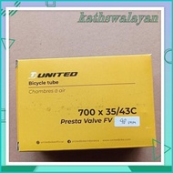 INNER TIRE 700X35 700 X 35/35C/38/38C/40/40C/43C UNITED PRASTA FV 48 MM BEST PRODUCT!!