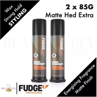 [Bundle of 2] Fudge Matte Hed Extra 2 x 85g - Strong Hold Texture Paste Wax Styling Clay Roughman Dr