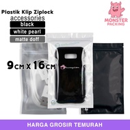 PLASTIC CLIP 9x16cm ZIPLOCK BAG PREMIUM ACCESSORIES PACKAGING DELKOCHOICE