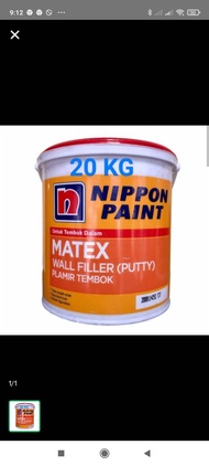 plamir tembok matex 20kg, wall sealer putty nippon paint