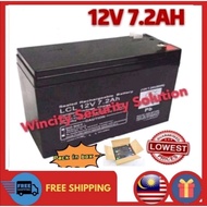 WSS Autogate 12V 7.0AH / 7.2AH  Rechargeable Seal Lead Acid Battery For Autogate / Alarm