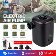 【SG】Electric Air Pump Inflate Deflate Rechargeable Inflatable Camping Pump Car Air Pump Quick Filling For Car Home 充气泵