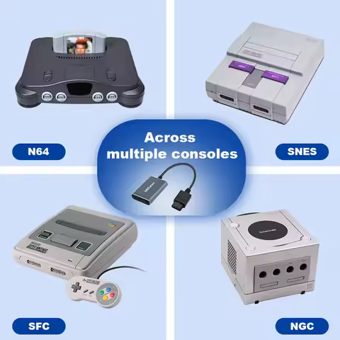 720P Svideo/AV a HDMI adaptador convertidor de vídeo HD para N64/SFC/SNES/GameCube compatible con co