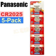 樂聲牌 - CR2025 (5粒裝)3V 鈕扣型鋰電池 CR-2025/5BE
