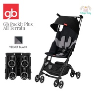 Gb Pockit Plus ALL TERRAIN Baby Stroller World Lightweight Stroller with Reclining Seat From 6m+ to 22kg - VELVET-BLACK