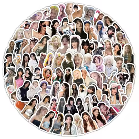 100pcs NEW KPOP Group Gidle Stickers Set Fans Collection Graffiti for Journals Cosmetic Bags Phone c