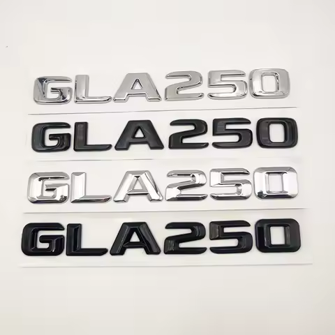 3D ABS GLA 250 Logo GLA250 Emblem Badge Car Trunk Letters Sticker For Mercedes GLA250 X156 H247 2014