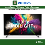 Philips 55 65 Inch 4K UHD Ambilight Google TV 120Hz 55PUT8808/68 65PUT8808/68