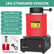 Digital Gold Melting Furnace Portable Metal Melting Furnace Gold Silver And Aluminium Quartz Crucibl