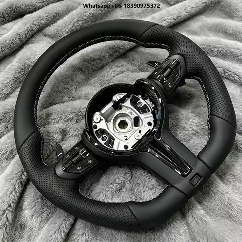 In Stock Leather Car Steering Wheel for F30 E70 E90 F10 F15 F36 F20 F22 F25 F32 M3 M5 E46 E60 E91 M 