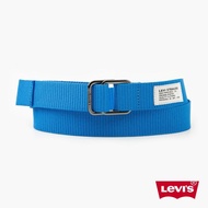 Levis 男女同款 簡約休閒皮帶 / 精工Logo刻印釦環 寶藍 熱賣單品