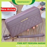 DROPASSIST 1268 Women Long Purse Zip Wallet Phone Pouch Wanita Beg Duit Dompet Panjang Besar Berzip 