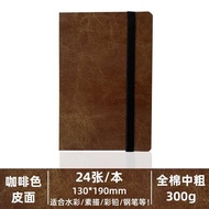 Mini Watercolor Book Handmade Fabric Accordion Book 300g Sketch Watercolor Paper Blank Drawing Book