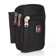 AT/🧨Swiss Army Knife Men's Belt Bag Mobile Phone Bag Canvas4.5Inch5.5Inch6Inch Belt Multifunction Handbag Pannier Bag LN