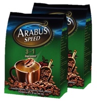 Arabus Speed 3in1 Coffee Espresso อาราบัส สปีด กาแฟ ทรีอินวัน เอสเพรสโซ่ 18g. x 30sticks (2แพค)
