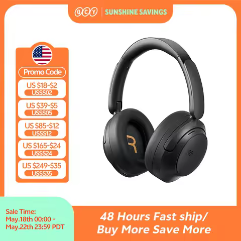 QCY H3S -56dB Adaptive ANC Over Ear Headphone Hi-Res LDAC Spatial Sound Wireless Earphone Bluetooth 
