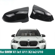 Replacement Rearview Side wing mirror cover cap Glossy Black for BMW X1 IX1 U11 U12, X2 IX2 U10 Acce