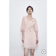BNWT Urban Revivo ruffles pink mini dress
