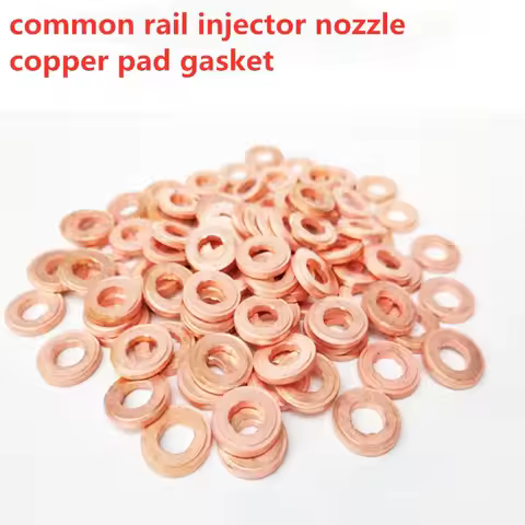 20 pcs 7x15mm EURO-III Common Rail Injector Nozzle Copper Pad Gasket for Diesel Injector Sealing, Di