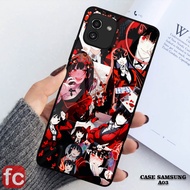 HP Glossy Case Samsung A03 [FR53] Anime Girl Yumeko Jabami Kakegurui Glitter Phone Case A03 Silicone