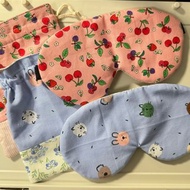 夏日限定 附收納袋 甜甜夢 可調節眼罩 鹽系/居家/旅遊/狗狗