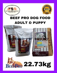 Beef Pro Adult and Puppy Dry Dog Food 22.73kg