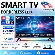 55 Inch Borderless Thin Android Smart TV Netflix YouTube 2 Years Warranty DVB-T2 MYTV LED Television