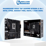 ASUS TUF GAMING B760M-E D4 Mainboard | Intel B760, Socket 1700, mATX, 4 DDR4 slots |