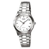 Casio LTP-1275D-7A White Dial Stainless Steel Analog Ladies Dress Watch