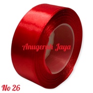MERAH Satin Ribbon No. 26 (Red)