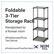 3-Tier Storage Cabinet｜DIY Foldable Fabric Organizer