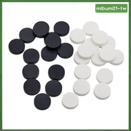 [MibumadTW] Chess Game Pieces Only Checkers Easy to .5 Cmx2.5 cm Portable Draught Black White Backga