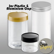 [DC] Balang Kedap Udara Black Silver Gold Pelbagai Size Plastic Jar Aluminium Cap BP1003 BP0303 Lids Air Tight