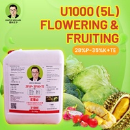 Uncle William Biotech (U1000) Flowering and Fruiting 开花壮果高钾K大红肥 (5 Litres)