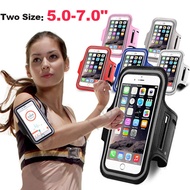 [Ready Stock] 5  7inch Outdoor Sports Phone Holder Armband Case for Samsung Gym Running Phone Bag Ar