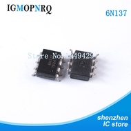 10PCS 6N137S SOP8 6N137 High speed optocoupler High Speed 10MBd LogicGate Output New