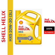 Shell Helix HX5 10w30 Semi synthetic Engine Oil 3L Myvi/Viva/Wira/Saga (Original) 550039954