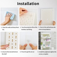 Special Pegboard Wall Shelf Board Pegboard Set Kitchen Organizer Wall Hanging Shelf Special