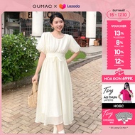 [15 - 17.10| VOUCHER 10-12%] Đầm nữ midi tay bí thời trang Gmorning - GUMAC YDE04001