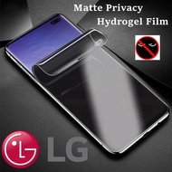 LG Wing 5G/ G7/ G8/ G6/ G8X/ G8S/ G7 Fit/ G7 One Privacy Matte Hydrogel หน้าจอป้องกัน